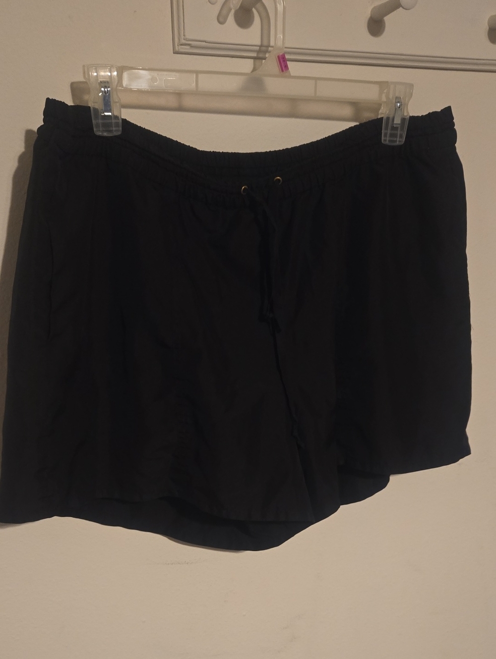 Lane BRYANT Black Women's Swim Or Wind Drawstring Shorts